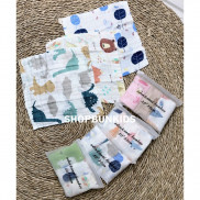 [Mã FASHIONT4FA giảm 10K đơn 50K] SET 3 Khăn Sữa Muslim 6 lớp ( màu ngẫu nhiên)